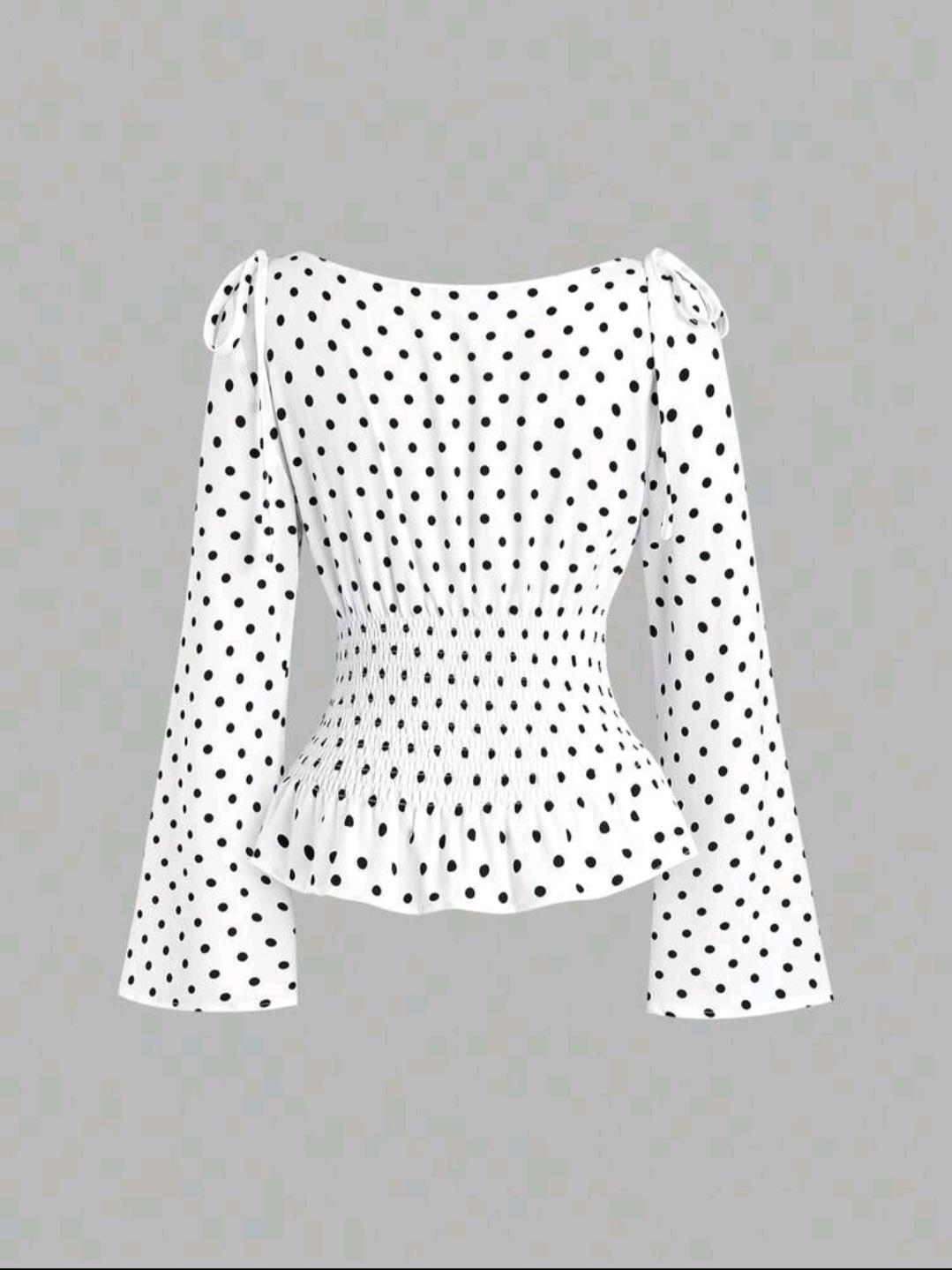 Polka dot top thumbnail 2
